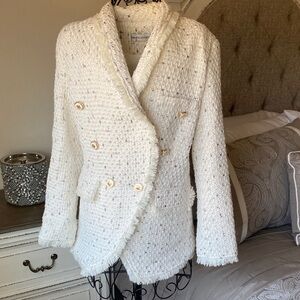 Kultivate White Tweed Blazer